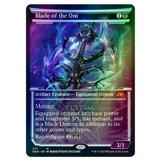 Magic The Gathering - Kamigawa - Neon Dynasty - Blade of the Oni - 377/302 (Foil)