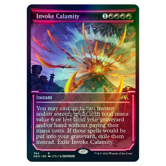 Magic The Gathering - Kamigawa - Neon Dynasty - Invoke Calamity - 384/302 (Foil)