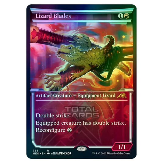 Magic The Gathering - Kamigawa - Neon Dynasty - Lizard Blades - 385/302 (Foil)