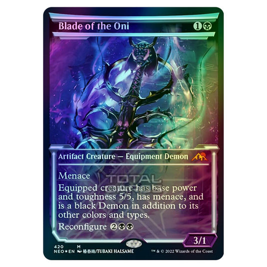 Magic The Gathering - Kamigawa - Neon Dynasty - Blade of the Oni - 420/302 (Etched Foil)