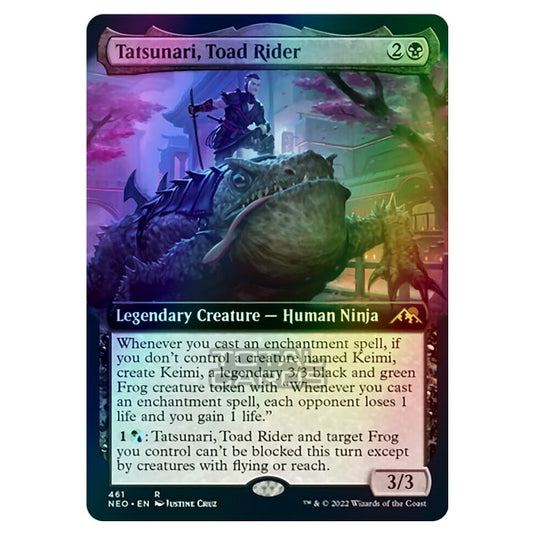 Magic The Gathering - Kamigawa - Neon Dynasty - Tatsunari, Toad Rider - 461/302 (Foil)