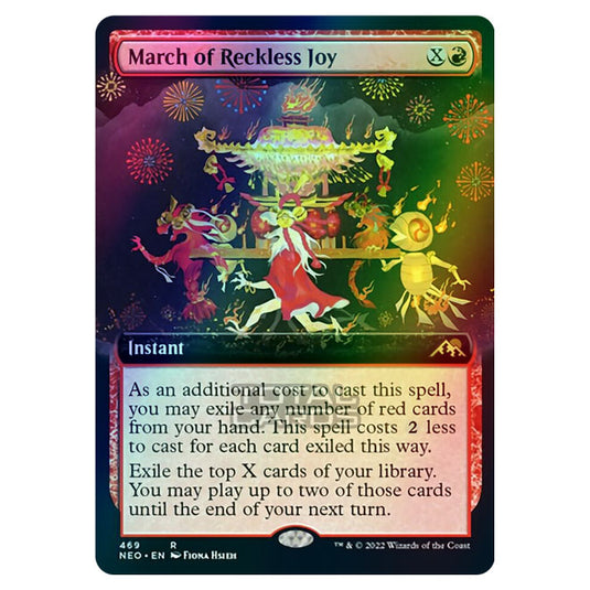 Magic The Gathering - Kamigawa - Neon Dynasty - March of Reckless Joy - 469/302 (Foil)