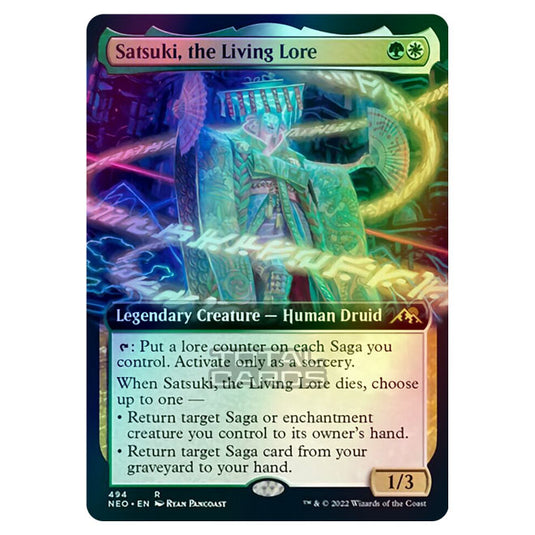 Magic The Gathering - Kamigawa - Neon Dynasty - Satsuki, the Living Lore - 494/302 (Foil)