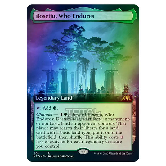 Magic The Gathering - Kamigawa - Neon Dynasty - Boseiju, Who Endures - 501/302 (Foil)