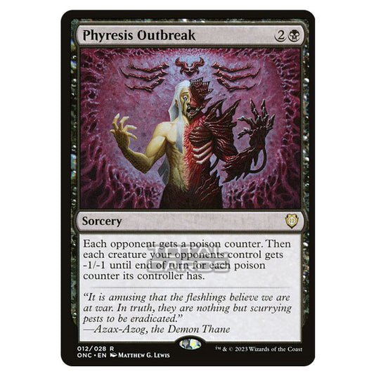 Magic The Gathering - Phyrexia - All Will Be One - Commander - Phyresis Outbreak - 12/174