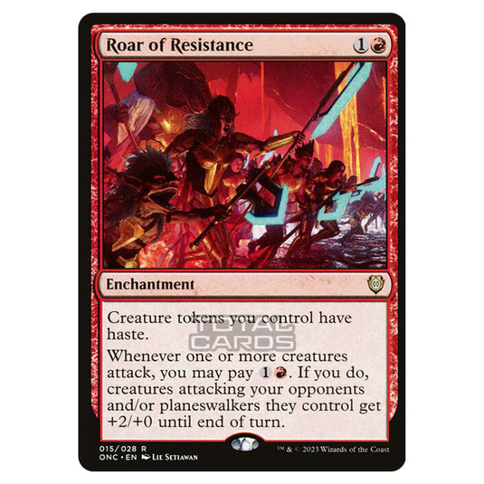 Magic The Gathering - Phyrexia - All Will Be One - Commander - Roar of Resistance - 15/174