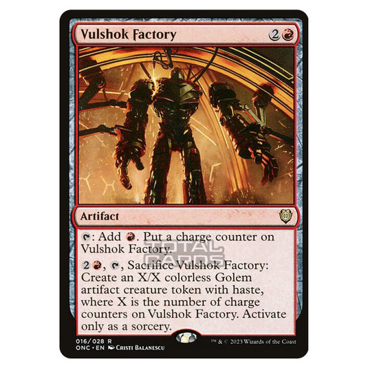 Magic The Gathering - Phyrexia - All Will Be One - Commander - Vulshok Factory - 16/174