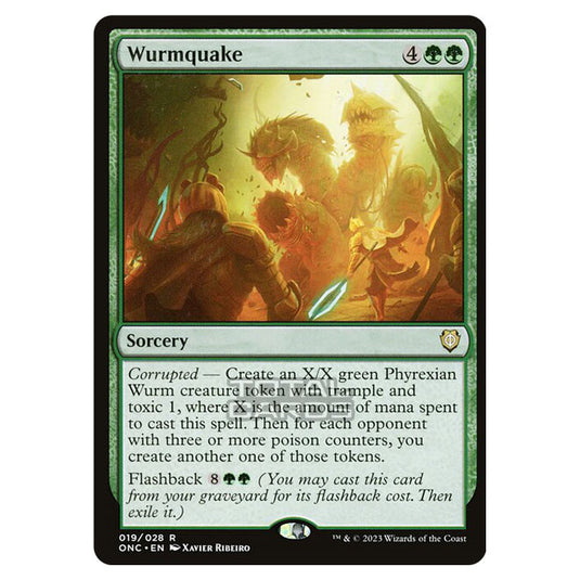 Magic The Gathering - Phyrexia - All Will Be One - Commander - Wurmquake - 19/174