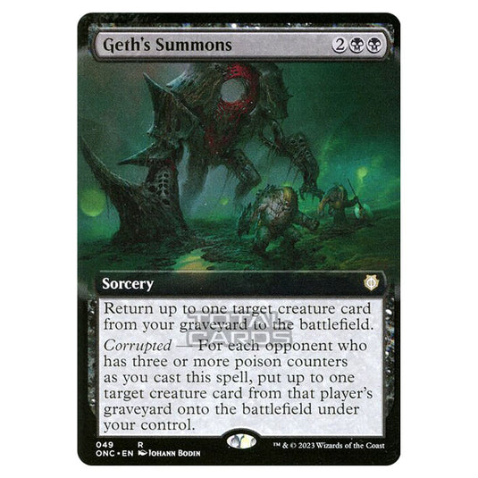 Magic The Gathering - Phyrexia - All Will Be One - Commander - Geth's Summons - 49/174