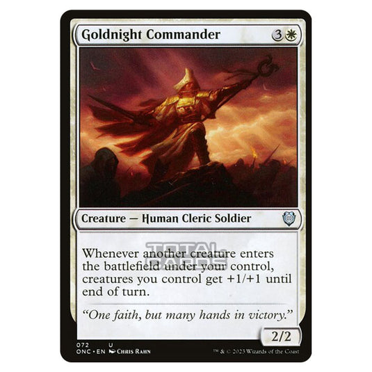 Magic The Gathering - Phyrexia - All Will Be One - Commander - Goldnight Commander - 72/174