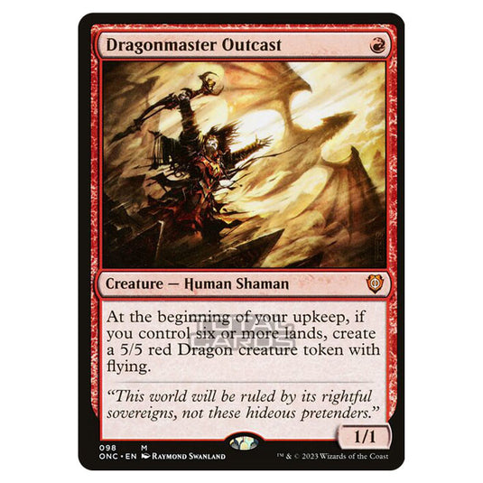 Magic The Gathering - Phyrexia - All Will Be One - Commander - Dragonmaster Outcast - 98/174