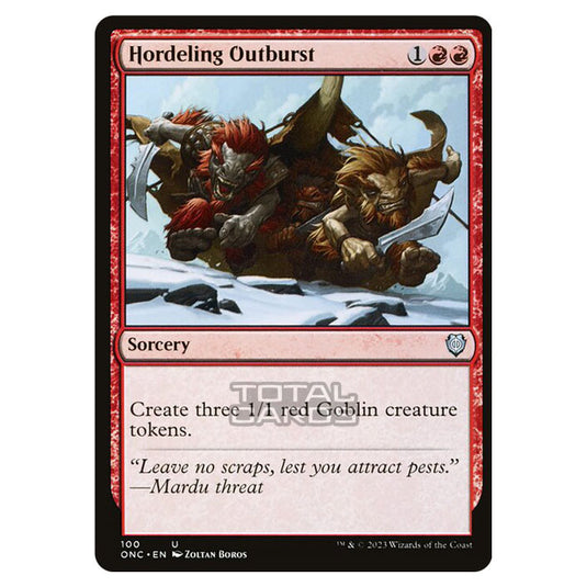 Magic The Gathering - Phyrexia - All Will Be One - Commander - Hordeling Outburst - 100/174