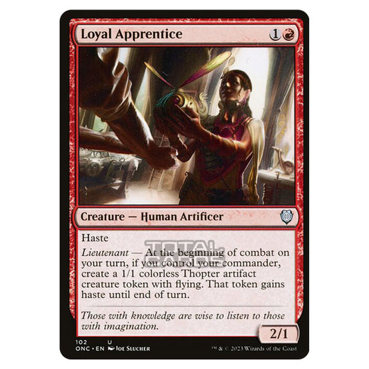 Magic The Gathering - Phyrexia - All Will Be One - Commander - Loyal Apprentice - 102/174