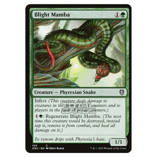 Magic The Gathering - Phyrexia - All Will Be One - Commander - Blight Mamba - 105/174