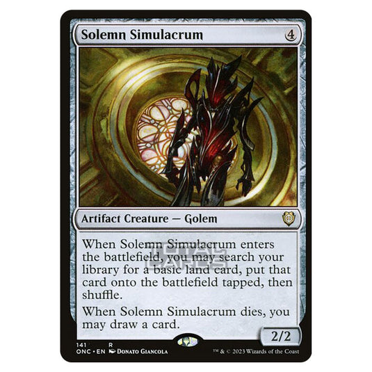 Magic The Gathering - Phyrexia - All Will Be One - Commander - Solemn Simulacrum - 141/174
