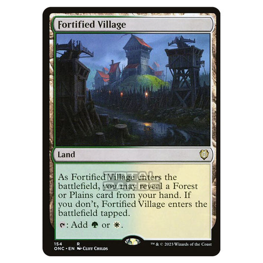 Magic The Gathering - Phyrexia - All Will Be One - Commander - Fortified Village - 154/174