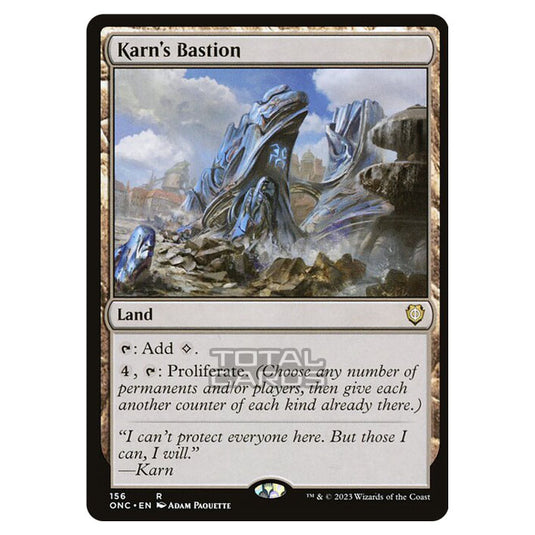 Magic The Gathering - Phyrexia - All Will Be One - Commander - Karn's Bastion - 156/174