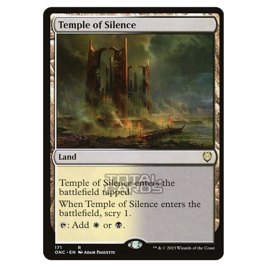 Magic The Gathering - Phyrexia - All Will Be One - Commander - Temple of Silence - 171/174