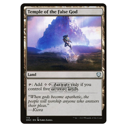 Magic The Gathering - Phyrexia - All Will Be One - Commander - Temple of the False God - 172/174