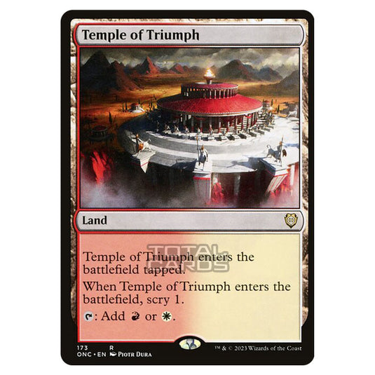 Magic The Gathering - Phyrexia - All Will Be One - Commander - Temple of Triumph - 173/174