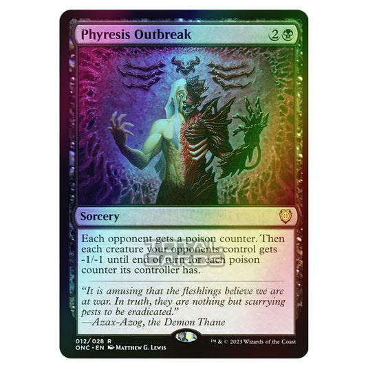 Magic The Gathering - Phyrexia - All Will Be One - Commander - Phyresis Outbreak - 12/174 (Foil)