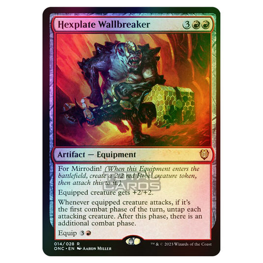 Magic The Gathering - Phyrexia - All Will Be One - Commander - Hexplate Wallbreaker - 14/174 (Foil)