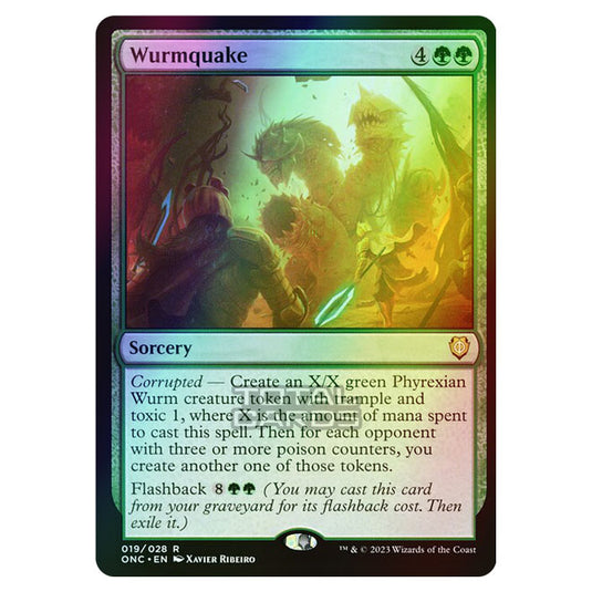 Magic The Gathering - Phyrexia - All Will Be One - Commander - Wurmquake - 19/174 (Foil)