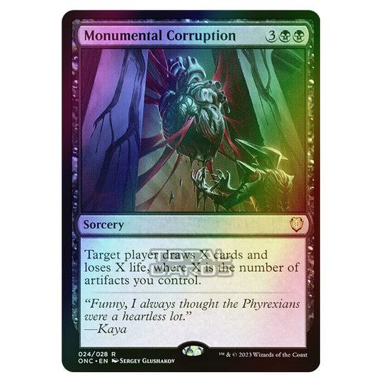 Magic The Gathering - Phyrexia - All Will Be One - Commander - Monumental Corruption - 24/174 (Foil)