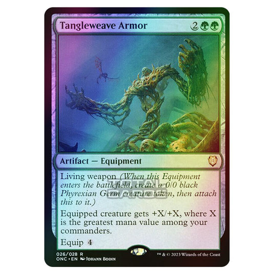 Magic The Gathering - Phyrexia - All Will Be One - Commander - Tangleweave Armor - 26/174 (Foil)