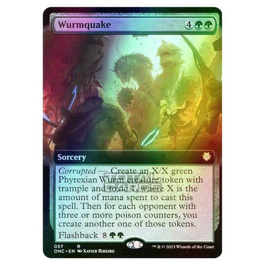 Magic The Gathering - Phyrexia - All Will Be One - Commander - Wurmquake - 57/174 (Foil)