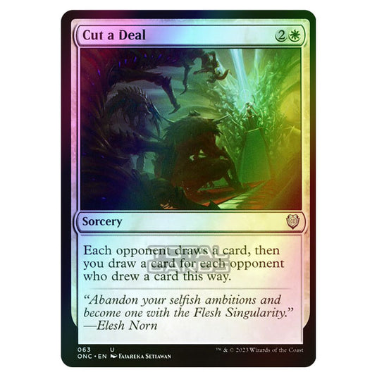 Magic The Gathering - Phyrexia - All Will Be One - Commander - Cut a Deal - 63/174 (Foil)