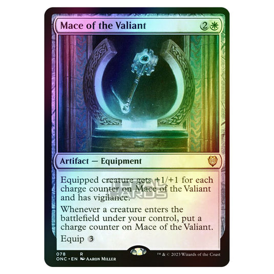 Magic The Gathering - Phyrexia - All Will Be One - Commander - Mace of the Valiant - 78/174 (Foil)