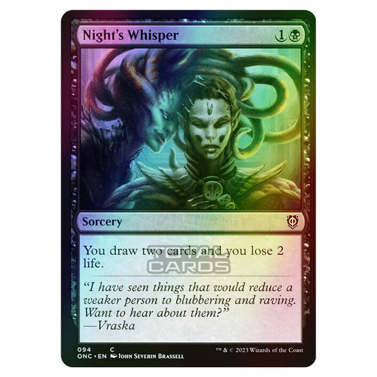 Magic The Gathering - Phyrexia - All Will Be One - Commander - Night's Whisper - 94/174 (Foil)