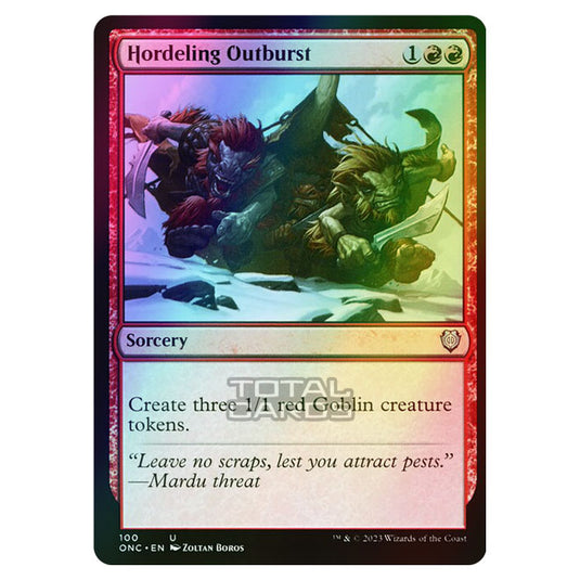 Magic The Gathering - Phyrexia - All Will Be One - Commander - Hordeling Outburst - 100/174 (Foil)