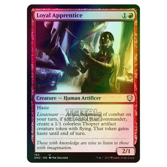 Magic The Gathering - Phyrexia - All Will Be One - Commander - Loyal Apprentice - 102/174 (Foil)