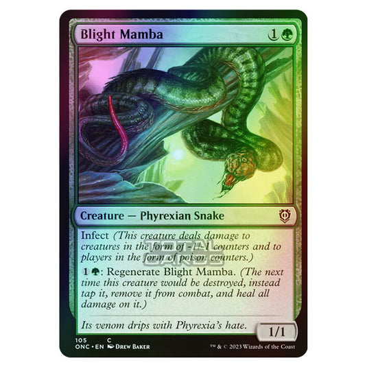 Magic The Gathering - Phyrexia - All Will Be One - Commander - Blight Mamba - 105/174 (Foil)