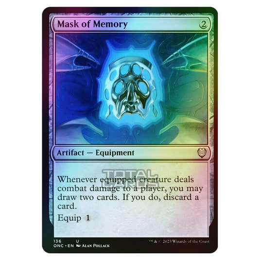 Magic The Gathering - Phyrexia - All Will Be One - Commander - Mask of Memory - 136/174 (Foil)