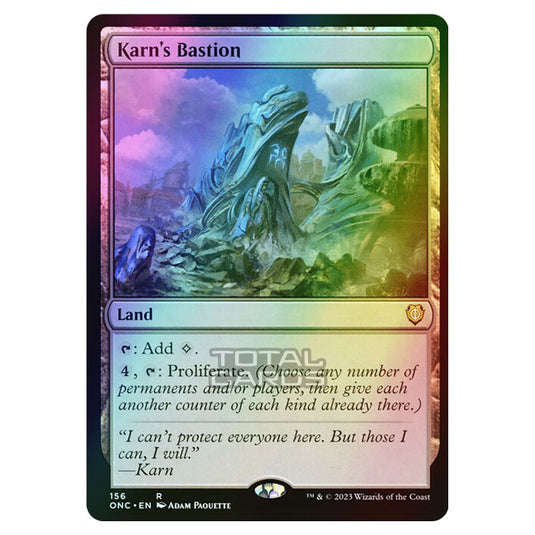 Magic The Gathering - Phyrexia - All Will Be One - Commander - Karn's Bastion - 156/174 (Foil)