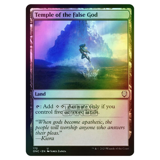 Magic The Gathering - Phyrexia - All Will Be One - Commander - Temple of the False God - 172/174 (Foil)