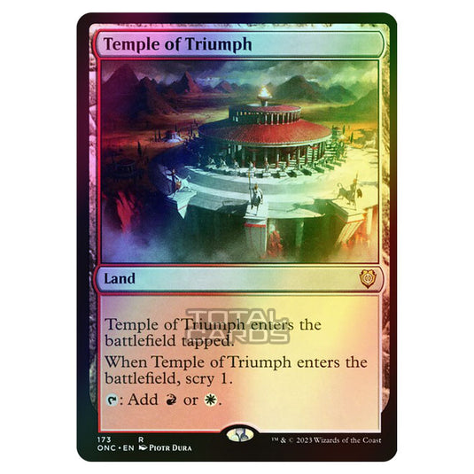 Magic The Gathering - Phyrexia - All Will Be One - Commander - Temple of Triumph - 173/174 (Foil)