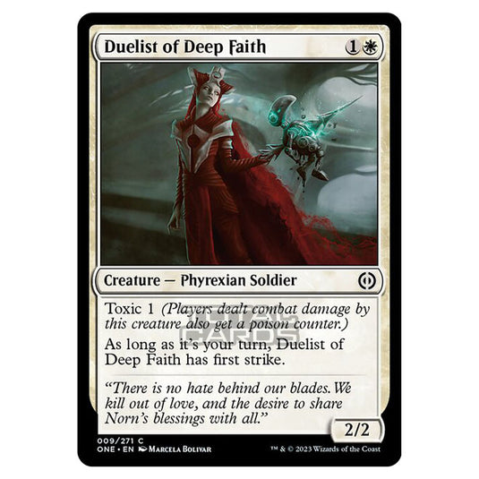 Magic The Gathering - Phyrexia - All Will Be One - Duelist of Deep Faith - 9/271