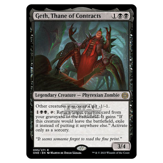 Magic The Gathering - Phyrexia - All Will Be One - Geth, Thane of Contracts - 95/271