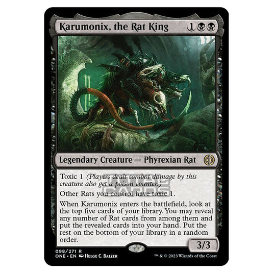 Magic The Gathering - Phyrexia - All Will Be One - Karumonix, the Rat Magic The Gathering - Phyrexia - All Will Be One - Karumonix, the Rat