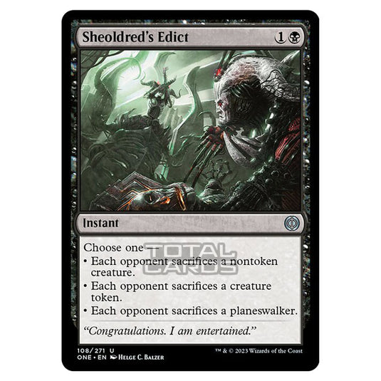 Magic The Gathering - Phyrexia - All Will Be One - Sheoldred's Edict - 108/271