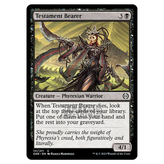 Magic The Gathering - Phyrexia - All Will Be One - Testament Bearer - 111/271