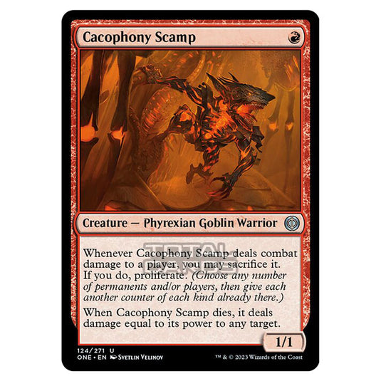 Magic The Gathering - Phyrexia - All Will Be One - Cacophony Scamp - 124/271