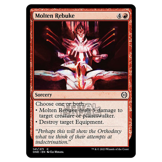 Magic The Gathering - Phyrexia - All Will Be One - Molten Rebuke - 141/271