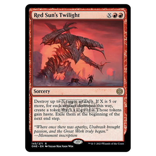 Magic The Gathering - Phyrexia - All Will Be One - Red Sun's Twilight - 145/271