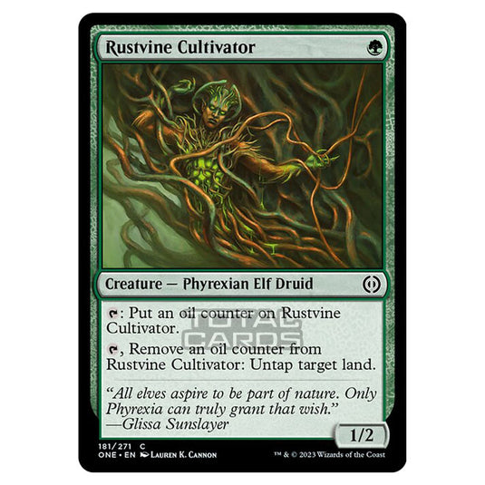 Magic The Gathering - Phyrexia - All Will Be One - Rustvine Cultivator - 181/271