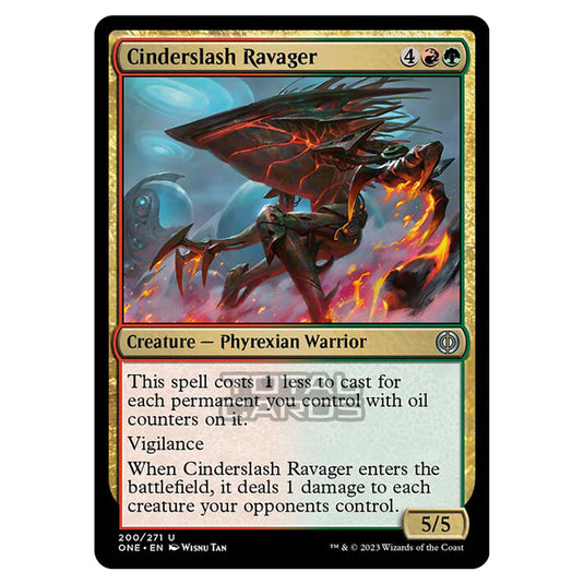 Magic The Gathering - Phyrexia - All Will Be One - Cinderslash Ravager - 200/271